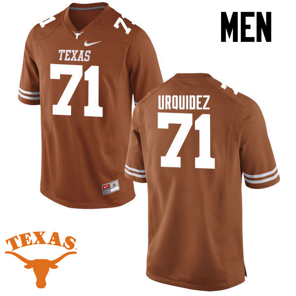Men #71 J.P. Urquidez Texas Longhorns College Football Jerseys-Tex Orange